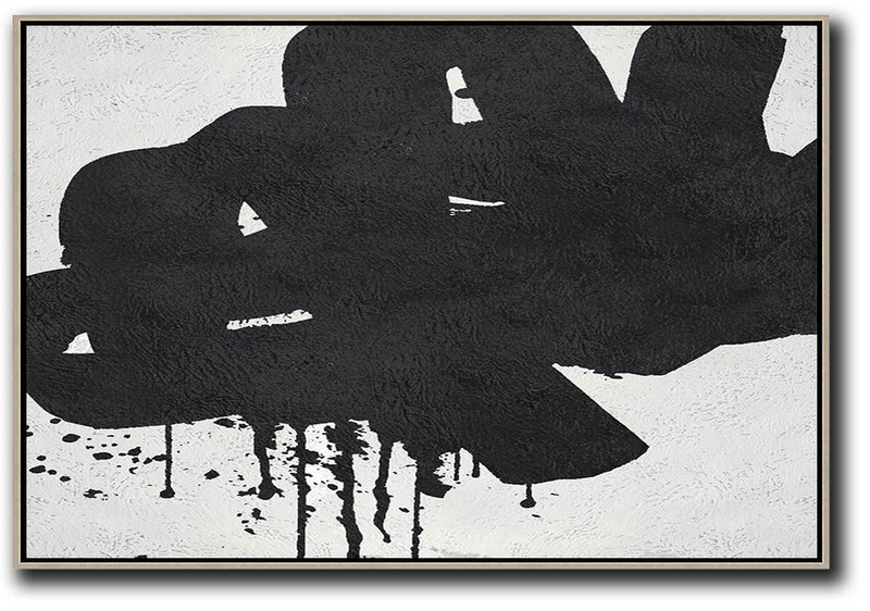 Extra Large Canvas Painting,Oversized Horizontal Minimal Art On Canvas - Acrylic Painting On Canvas